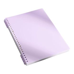 得力B5莫兰迪不硌手活页本可拆卸线圈笔记本本子a4初中生专用记事纸a5高中生专用可拆环扣网格本大学生考研