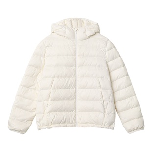 CV大码女装 初冬新款轻薄排骨连帽羽绒服90白鸭绒保暖显瘦外套