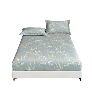 A类高端纯棉床笠单件100支全棉1.8米床垫保护罩防滑床单罩套定制