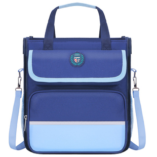 大容量小学生新款双肩补习袋包儿童补课初中生英伦风大容量培训班