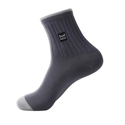 猫人袜子男士纯棉防臭厚款中筒袜