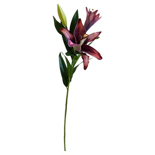 芙菡特大号仿真百合花高档假花绢花客厅餐桌轻奢高端花束装饰摆件