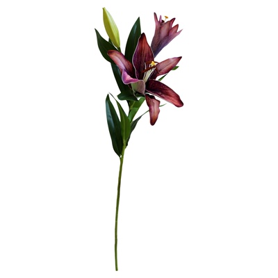 芙菡特大号仿真百合花高档假花绢花客厅餐桌轻奢高端花束装饰摆件