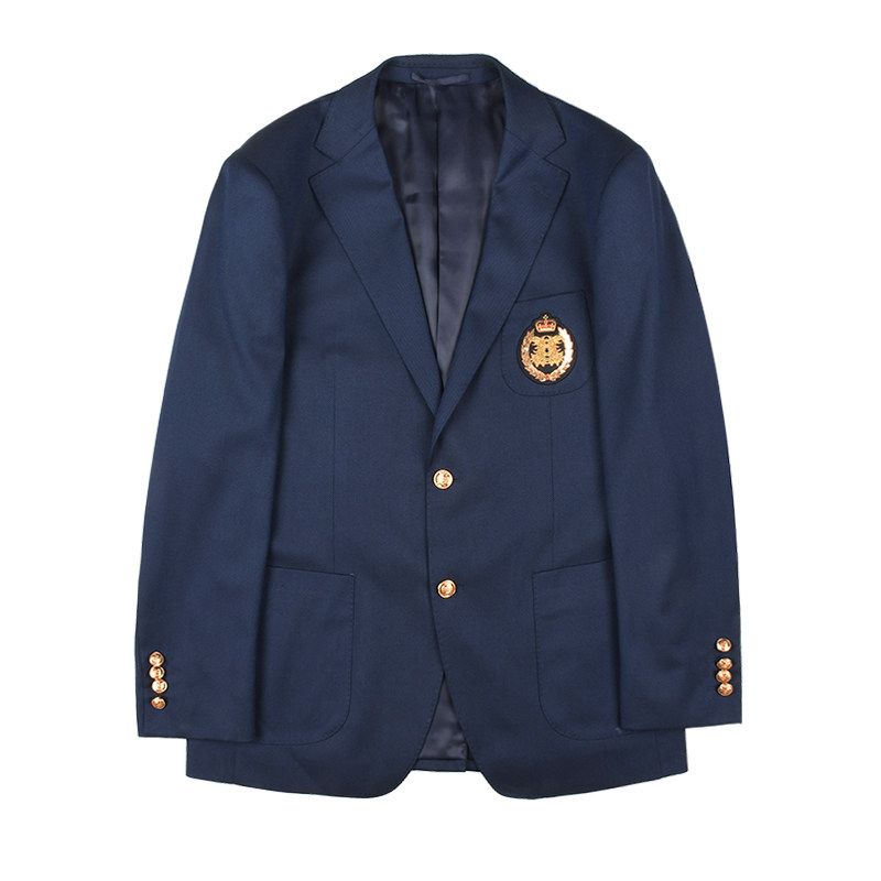 雷迪波尔双头鹰贴布绣修身西服男