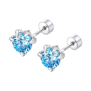 医用钛钢龙爪耳钉男钛合金养耳洞耳骨高级感耳环耳饰医学螺旋精致