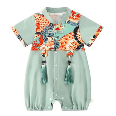 龙喜年夏外出居家可爱纯棉连体衣