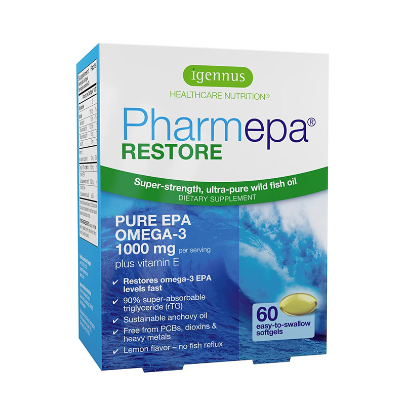 现货美国igennus Omega-3纯EPA高浓度野生深海鱼油软胶囊儿童成人