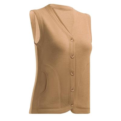 简云加厚加绒开衫马甲羊毛蚕丝