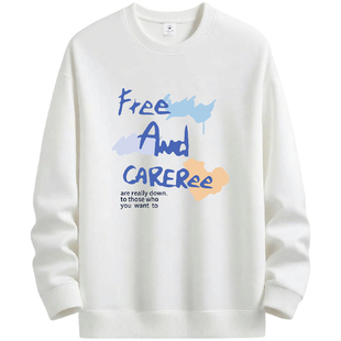 NASA卫衣男士2025新款秋冬加绒加厚长袖潮牌宽松学生内搭打底衫男