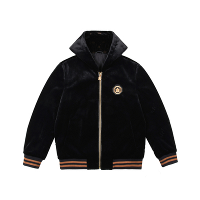 雷迪波尔金丝绒厚款夹克外套