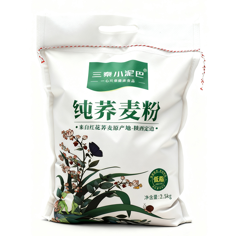 纯荞麦面粉石磨新荞麦精粉陕北定边粗杂粮粉全荞粉低脂含膳食纤维