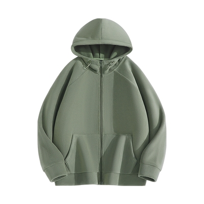 猫人复古加厚奥粒绒连帽男士外套