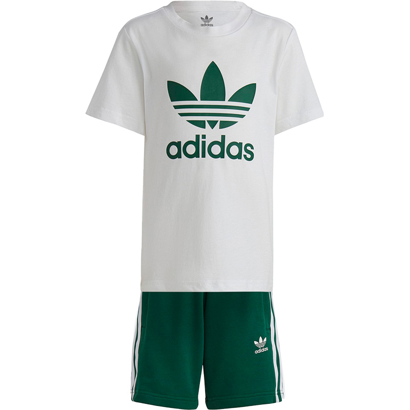 Adidas/阿迪达斯正品夏季TEE SET小童运动休闲短袖套装IB8663