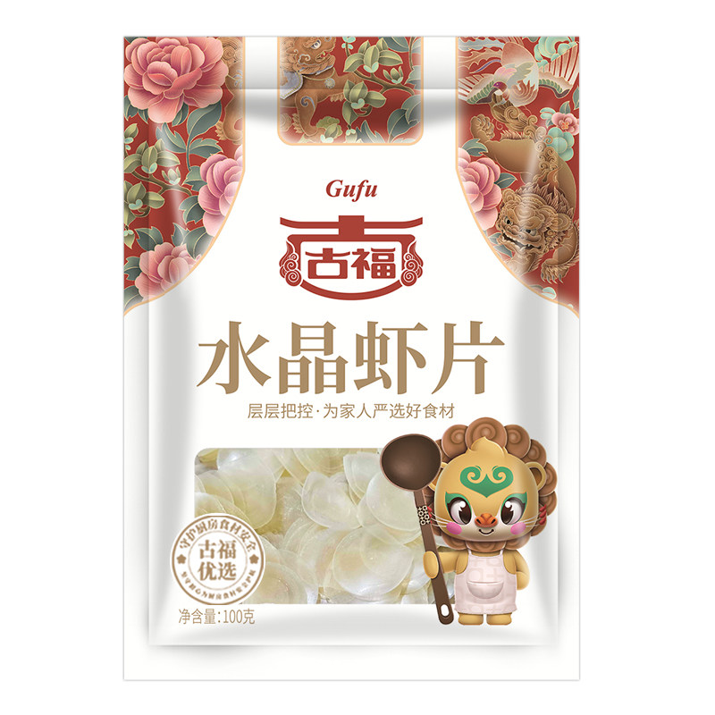 古福虾片100g*5袋油炸80零食