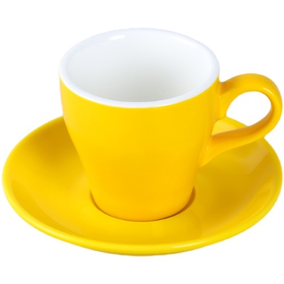 加厚郁金香型美式拿铁单品咖啡杯欧式陶瓷简约创意咖啡杯碟180ml