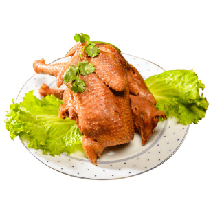 甘肃特产美食小吃静宁烧鸡脱骨扒鸡真空卤菜熟食盐焗鸡卤鸡肉
