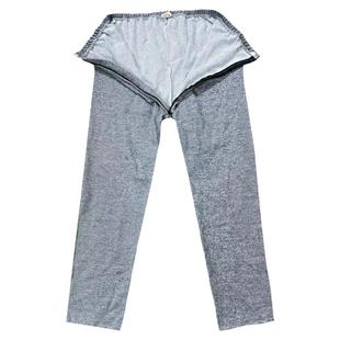 中老年偏瘫尿管病人小便失禁前开裆护理裤半自理老人前开开裆裤子