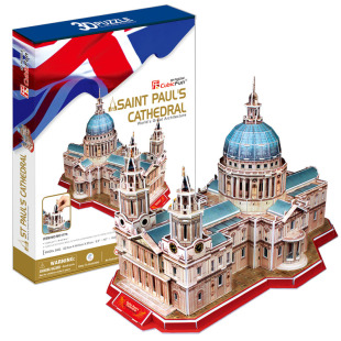 乐立方3d立体拼图成人纸质模型建筑圣保罗大教堂儿童玩具拼装益智