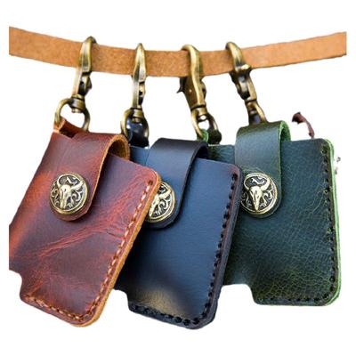 真皮打火机皮套古道手作