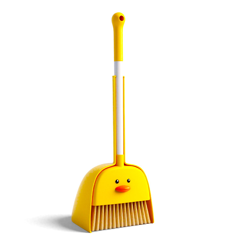 儿童扫把簸箕套装过家家玩具小黄鸭扫帚扫地打扫卫生宝宝益智男孩