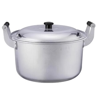 铝锅双耳汤锅老式加厚家用煮饭烧水锅中老年人大容量吕锅炖煮卤锅