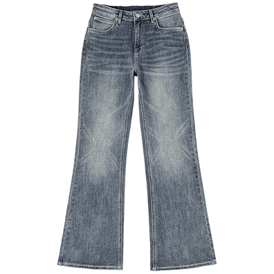 【张凌赫代言】Lee商场同款25秋冬新品427标准喇叭中浅蓝女牛仔裤