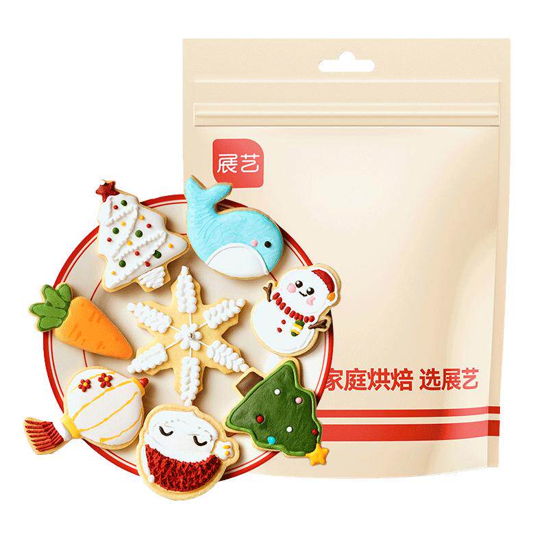 展艺蛋白糖霜预拌粉翻糖饼干diy