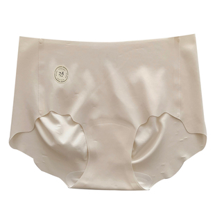 微甜奶咖~7A抗菌女士冰丝无痕蜜桃臀夏季薄款女生内裤女2025新款