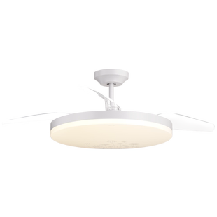 OPPLE吊扇灯风扇灯客厅餐厅卧室简约现代LED隐形风扇吊灯冰风FS