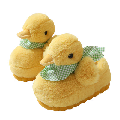 可爱保暖防滑儿童棉拖鞋