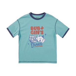 ebaer儿童短袖T恤2025夏装新款男童凉感抗菌体恤女童宽松百搭上衣