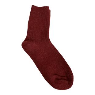 近日心头爱~好穿又厚实的羊毛袜女加厚新年红袜粗线日杂感堆堆袜