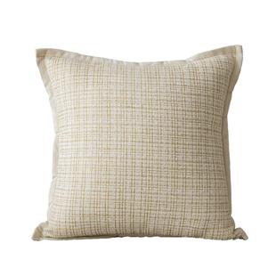 水星家纺现代简约靠垫小香风客厅沙发抱枕包边枕头床头枕办公靠枕