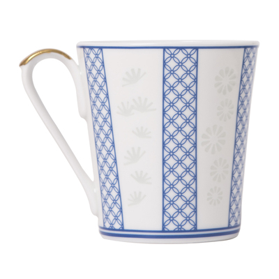 景德镇官方陶瓷玉柏青花梅兰竹菊玲珑咖啡杯陶瓷马克杯