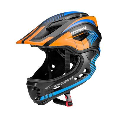 洛克兄弟儿童骑行头盔可拆卸全盔