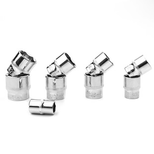 3/8寸短套筒头6-24mm加长六角镜面 中飞套筒棘轮扳手拓森10mm