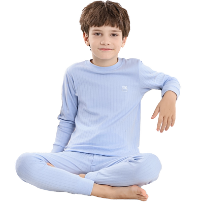 南极人秋冬男童女童纯棉棉毛衫