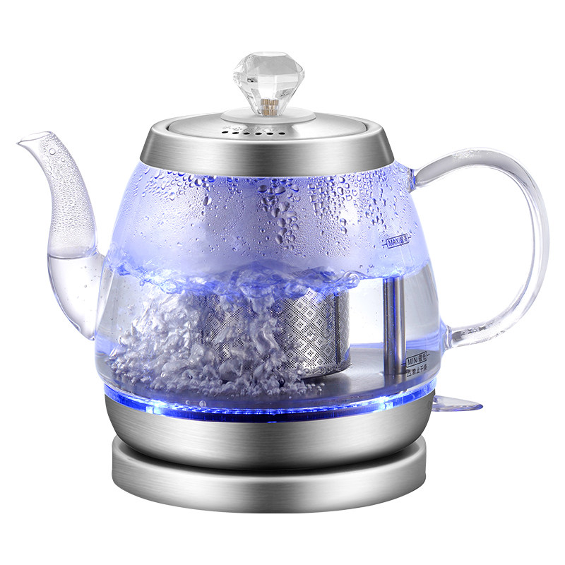 1L1.1L1.2L1.3L1.4L玻璃电热水壶电茶壶长嘴自动断电煮花茶烧水壶