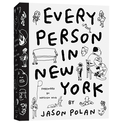 Every Person in New York 英文原版 在纽约的每一个人 插画漫画人物速写 Jason Polan 英文版 进口原版英语艺术类书籍