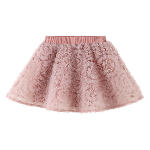 云谷花廊modomoma儿童半身裙女童秋冬女宝宝网纱洋气公主蓬蓬裙子