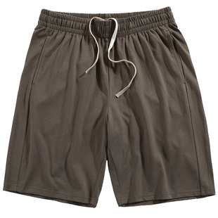 260g新疆长绒棉短裤男夏季休闲裤运动灰色卫裤宽松纯色五分裤子