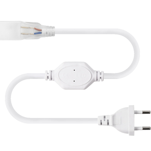 220v柔性单色灯带配件卡扣卡槽霓虹灯带配件开关按钮电源插头固定