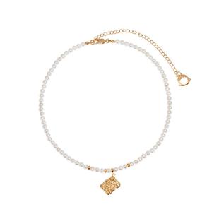 莓拉「花之羁绊」小众设计白贝母人造珍珠项链气质百搭送人礼物