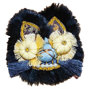 虎头鞋diy材料包一对不含鞋子新中式国风绣花非遗虎头鞋手工材料