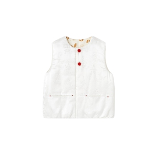 【高定系列】英氏旗舰童装桑蚕丝马甲背心男童女童春秋外套新款