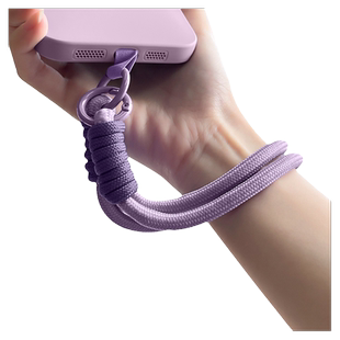 宽版双扣手机挂绳防盗2024年新款高级感女士腕绳钥匙挂脖链电话编织通用手提手机夹片斜挎挂件可背背夹携带链