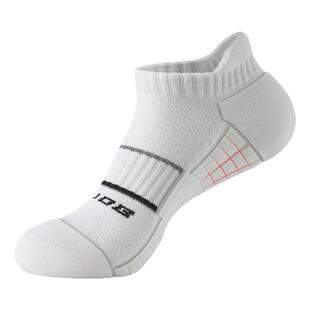 马拉松专业跑步袜子男款春夏季减震毛巾厚底男士防臭运动短袜白色