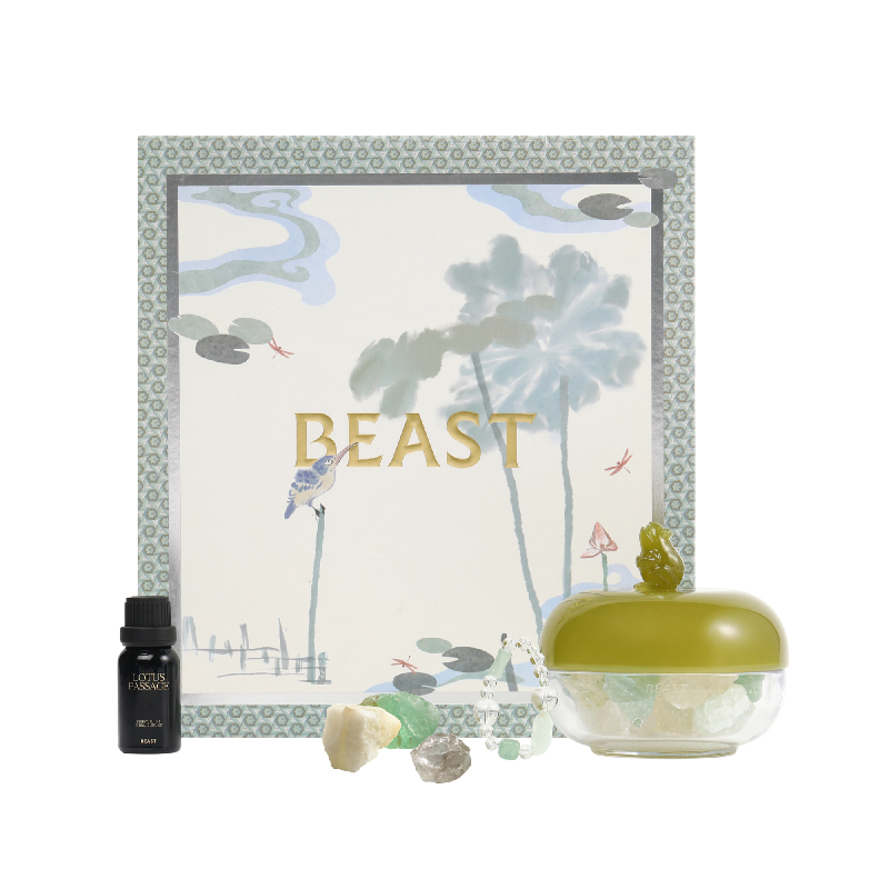 【新品】野兽派荷花渡樱花清酒扩香晶石香氛香薰礼盒生日礼物