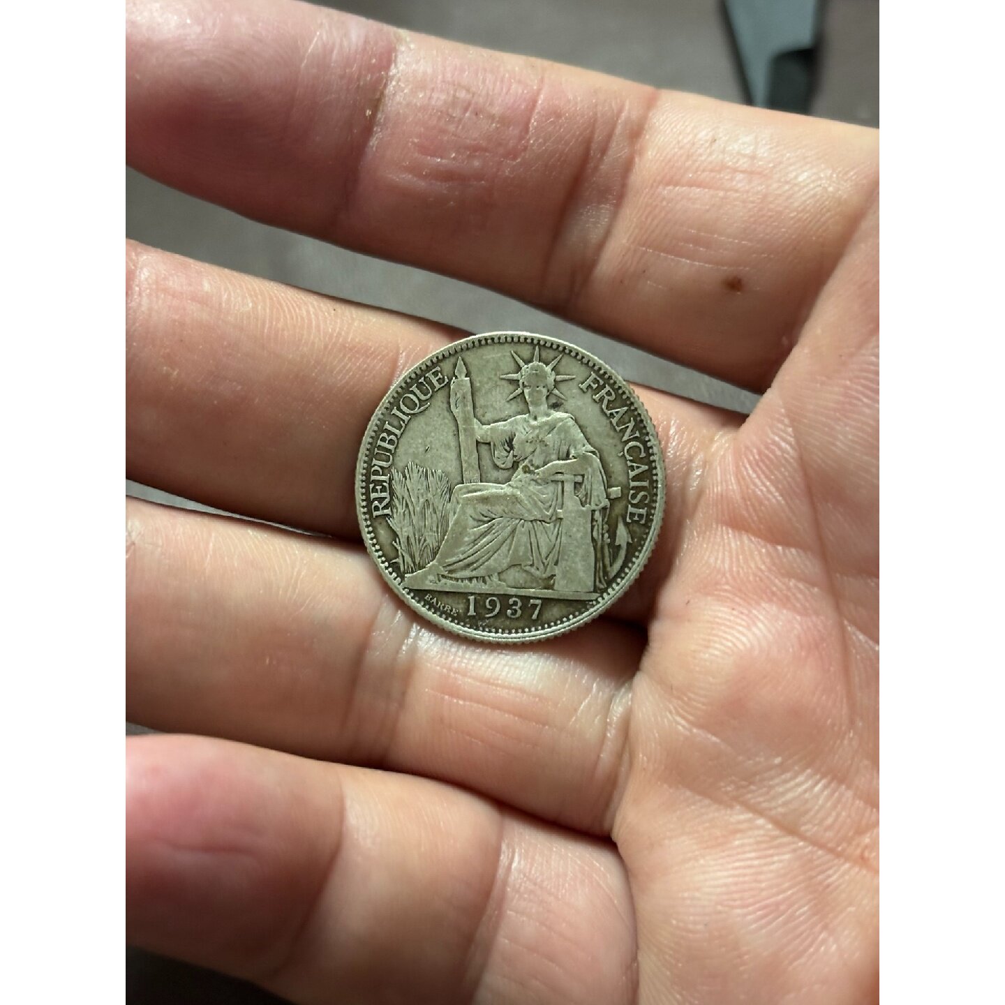 法属印度支那银币1926年品相其它元器件