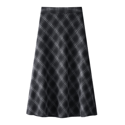 中长裙A字裙休闲百搭半身裙显瘦